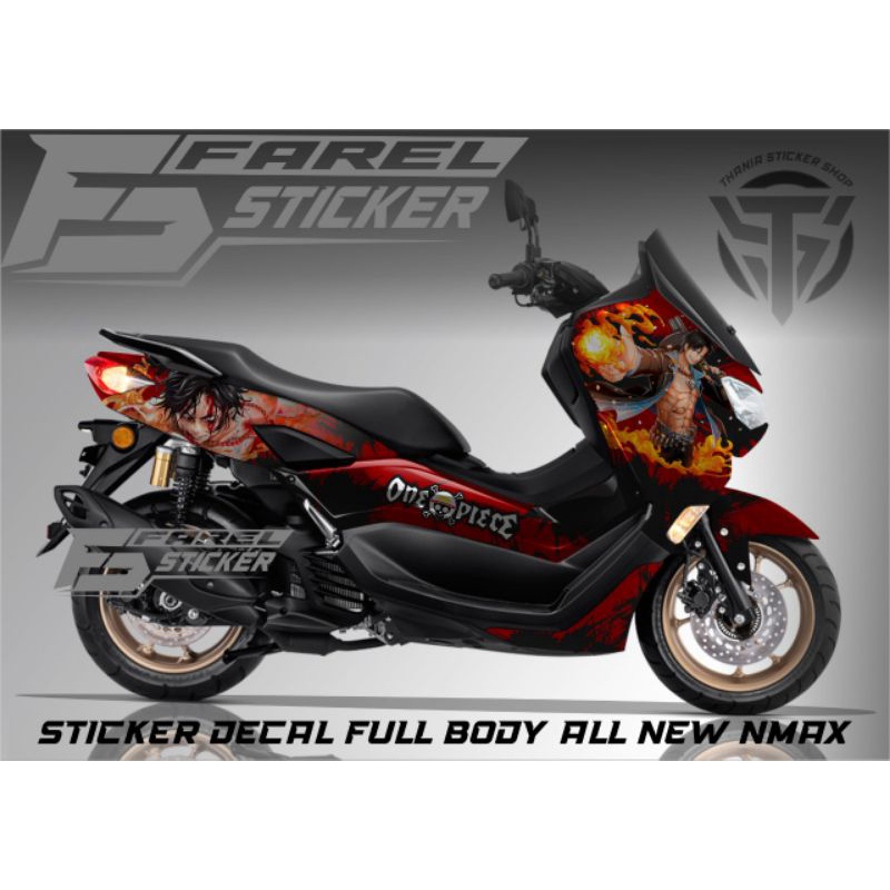 decal stiker variasi yamaha nmax new full body striping decal variasi nmax 2021