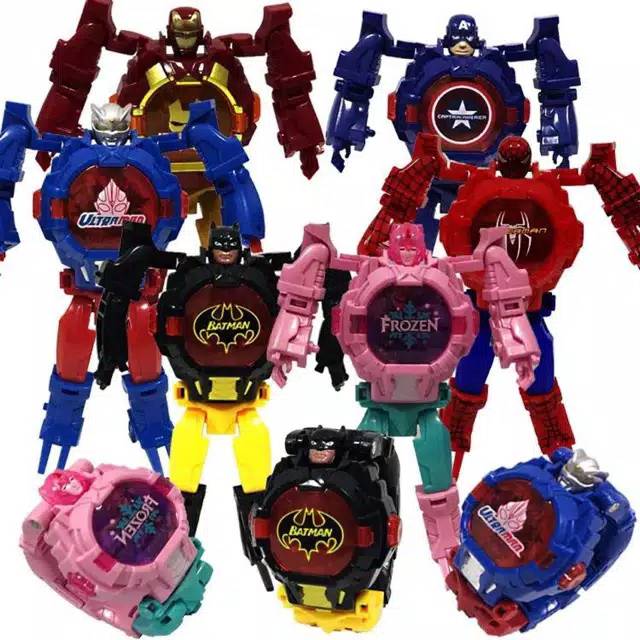 Jam Tangan Anak Laki-Laki Perempuan Mode Robot Infinity Wars Character