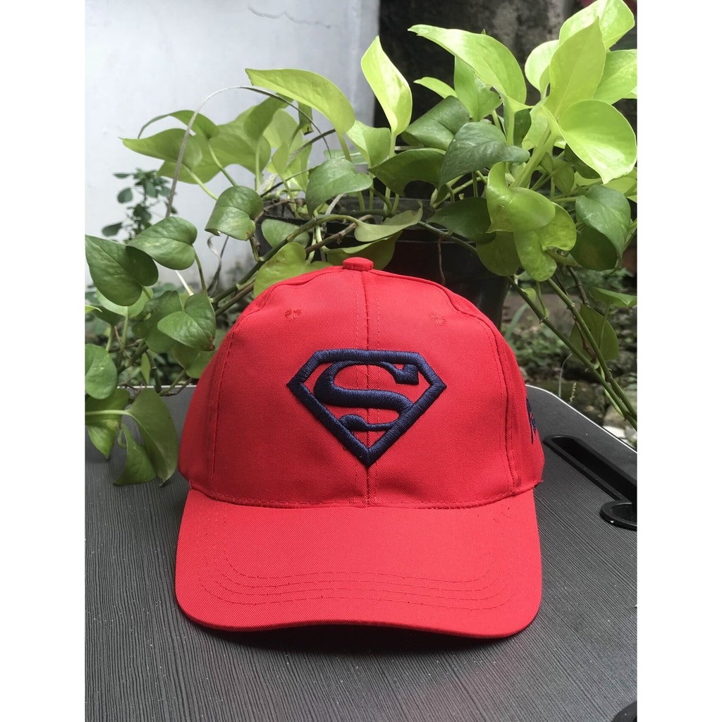 Topi Distro Pria Logo Superman / Topi Karakter Distro Logo Superman