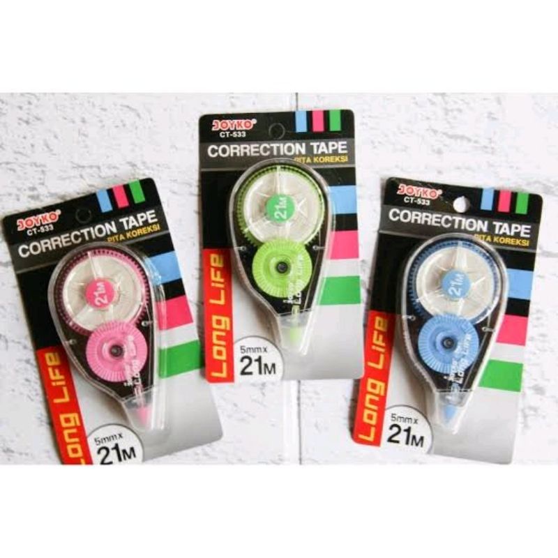 

correction tape joyko ct 533 ( harga selusin ,12 pcs)