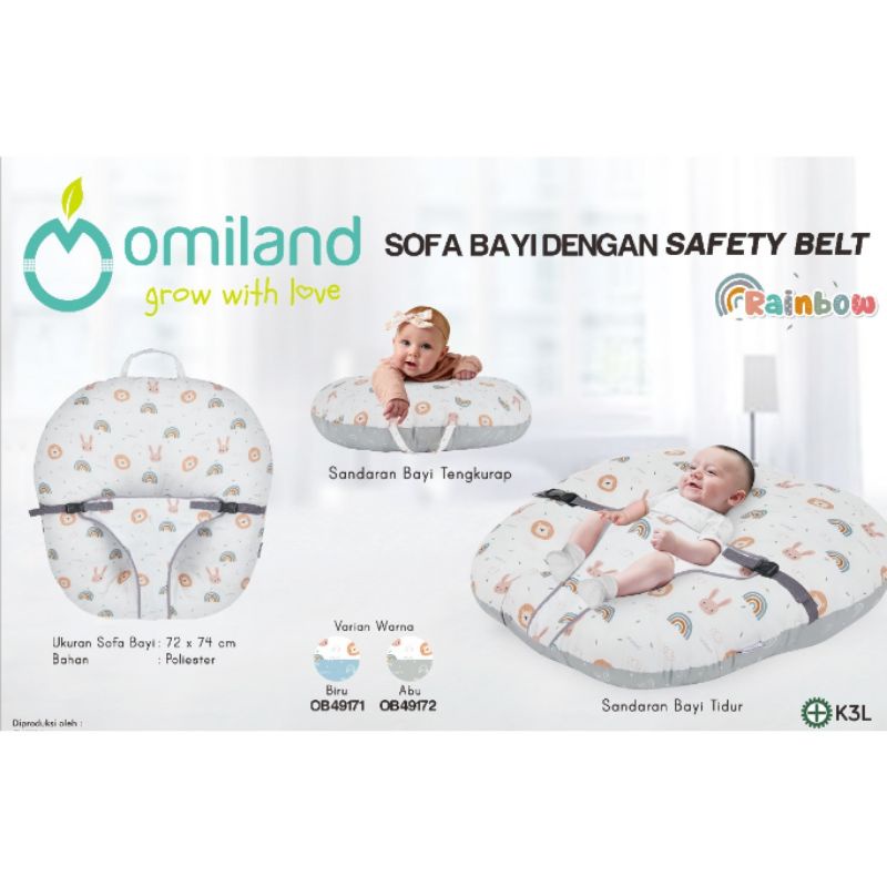 omiland bantal sofa bayi panda series