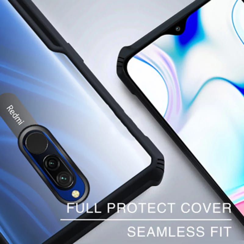 PROMO Case XIAOMI REDMI 8A Hardcase Armor Shockproof Fusion Bumper Transparan