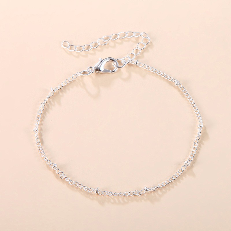 Fashion simple copper bead chain cold wind design female Korean student girlfriends bracelet