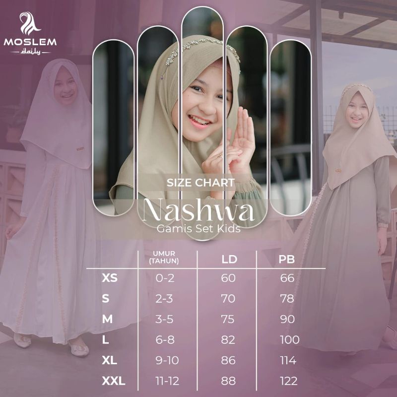 GAMIS NASHWA SET