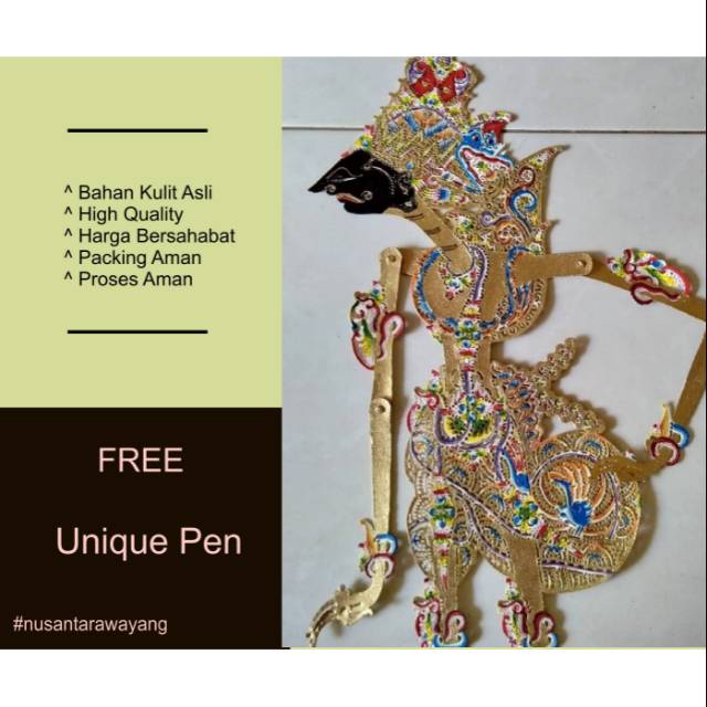Wayang Kulit Krisna/Kresna Halus Standar Dalang