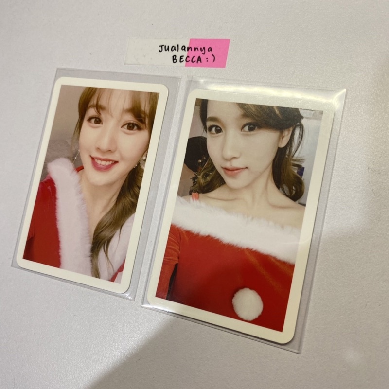 TWICE TWICECOASTER CHRISTMAS - Jihyo / Mina Selfie Photocard