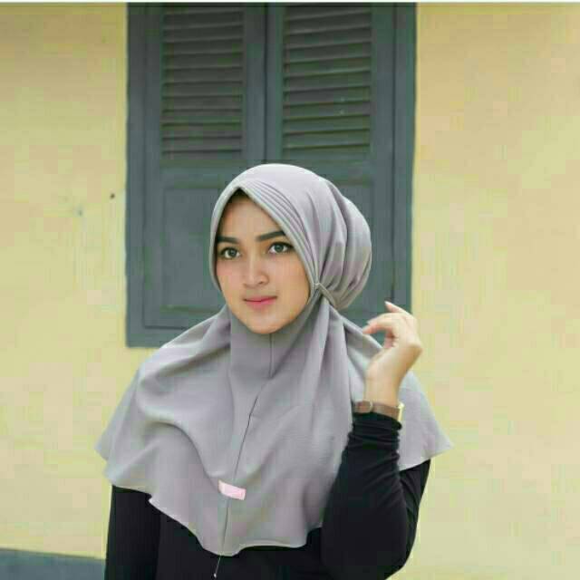 GS Hijab Khimar Pet Tali Polos