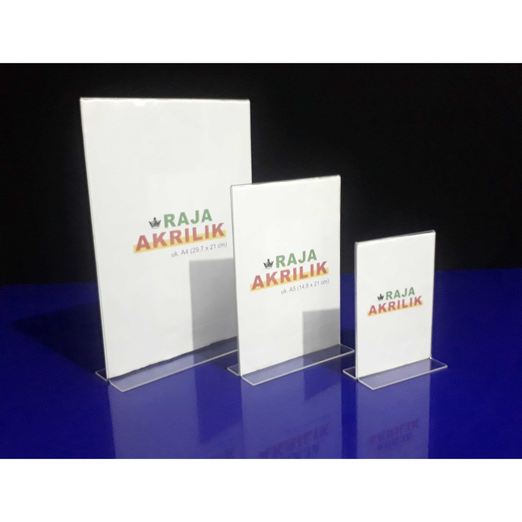 

Paket acrylic tentcard (T)