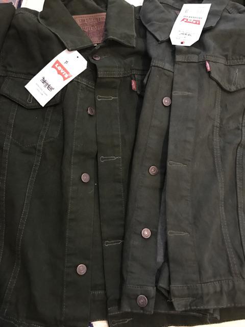 Jaket jeans jumbo big size hitam black denim oversized 