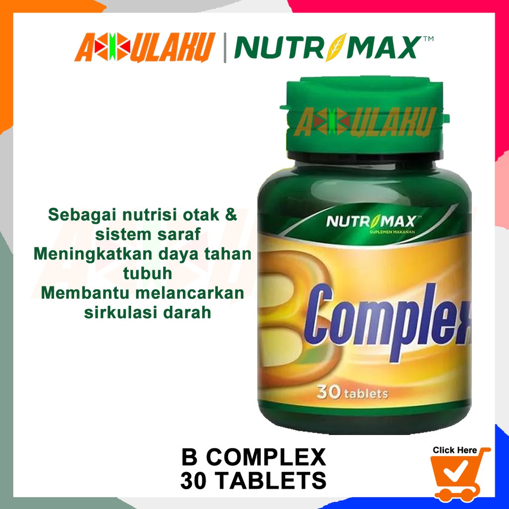 Nutrimax Vitamin B Complex Vit B Nutrisi Otak Sistem Saraf