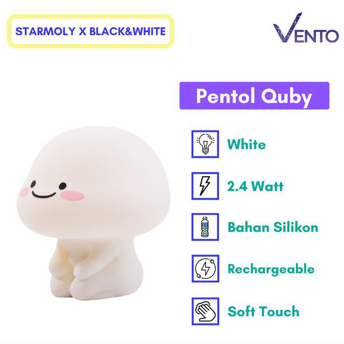 Lampu Tidur Pentol Quby Soft Touch Star Moly Lampu Pentol Night Lamp