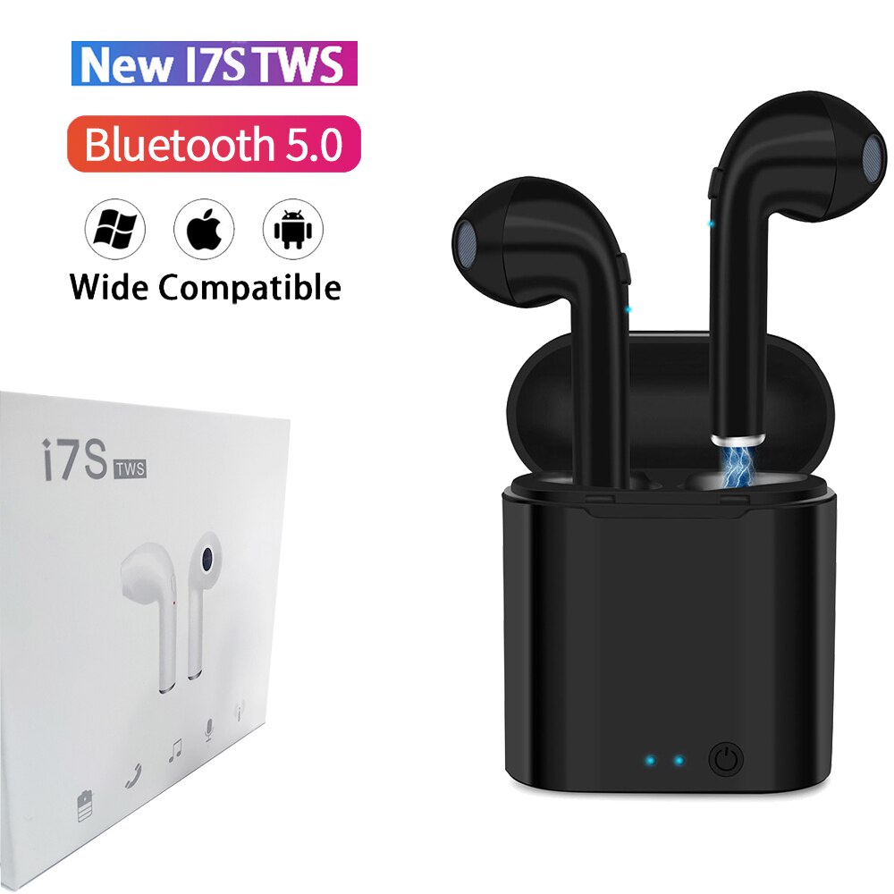 ❤❤Headset Bluetooth Mini V.42 Earphone I7S TWS Twins With Charging