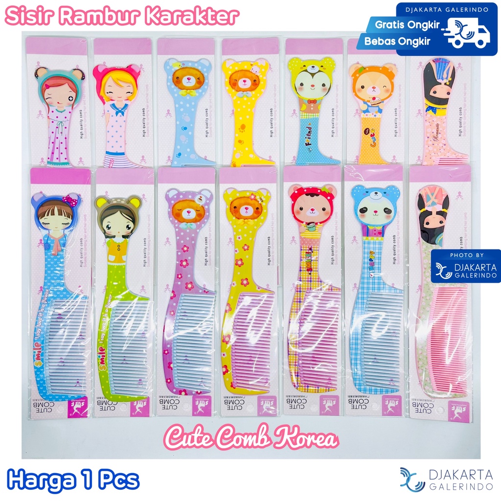 Sisir Rambut Karakter / Cute Comb hair Character Unyu