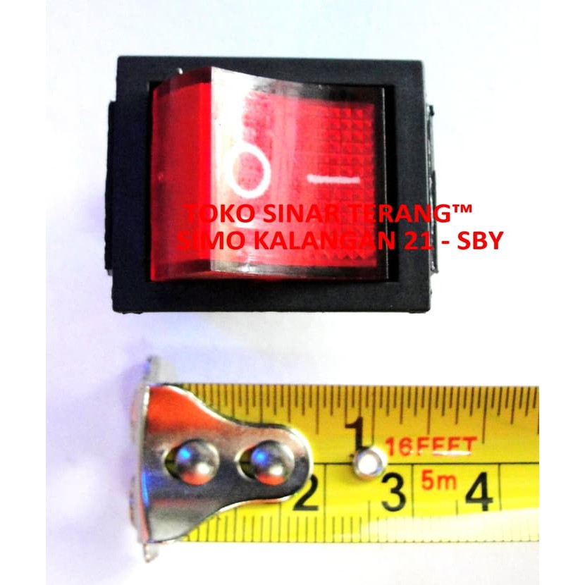Jual Saklar KOTAK Switch ON OFF 15A + Lampu Indikator MERAH/ RED ...