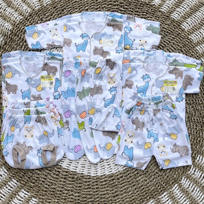 18 PCS Paket Baju Bayi Celana Bayi Baru Lahir Celana Bayi Newborn Baju Bayi Baru Lahir Setelan Bayi Baju.  Pendek Bayi Hampers Lahiran Bayi Gift Lahiran Bayi DNW BABY