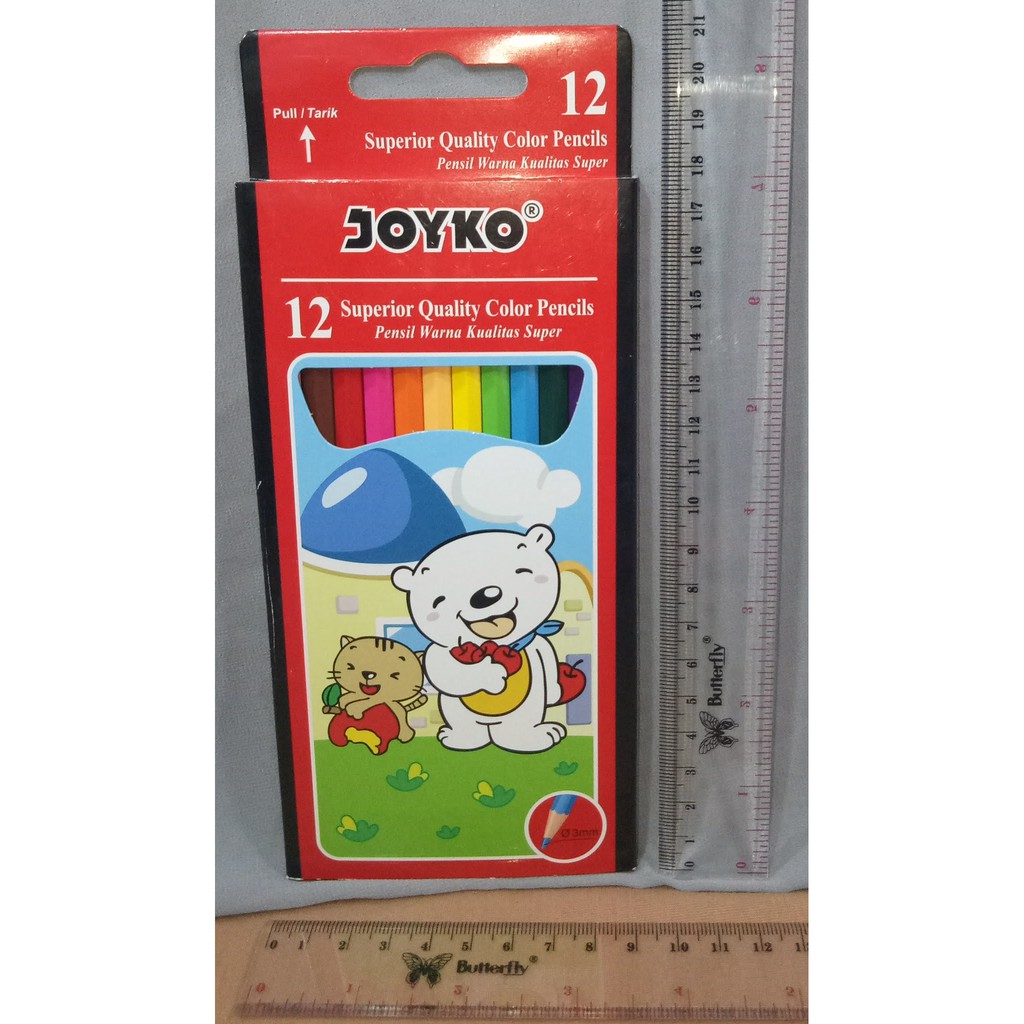 

Pensil Warna Pencil Colour Color Joyko 12 Panjang Superior Quality Seri Cp-12PB Bukan Yg Joyko Biasa Bagus READY STOCK