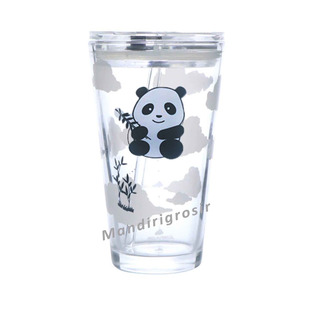 Gelas kaca * tumbler * Gelas ukur * Gelas Gambar lucu * 450ml-YS-19-2