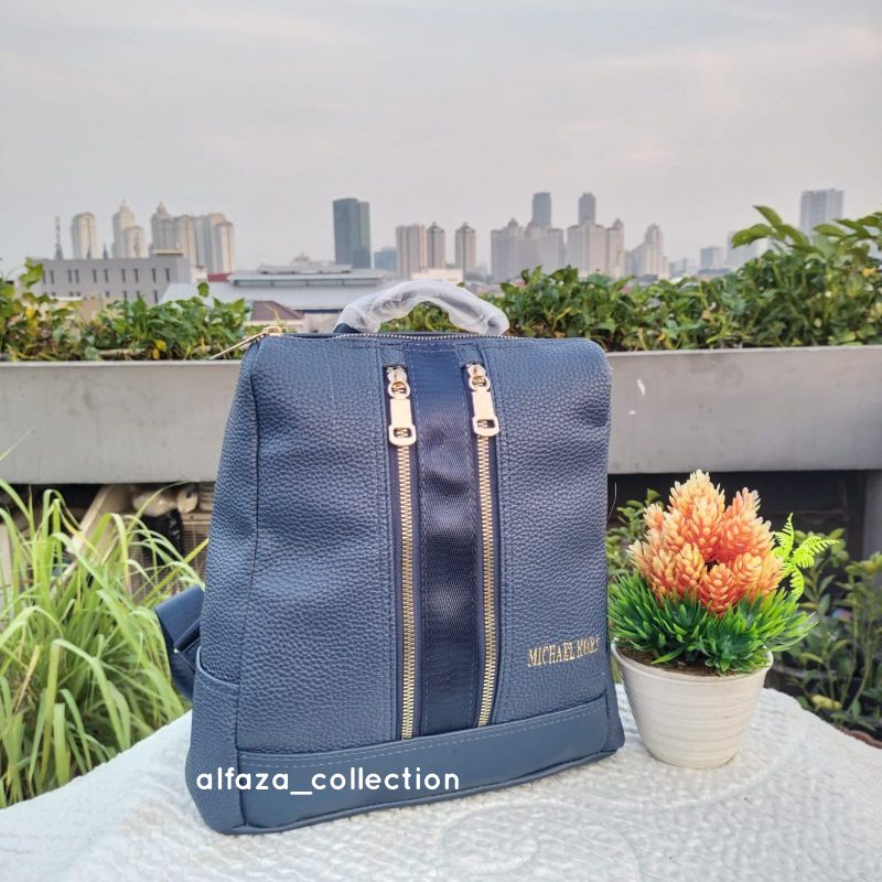 alfaza tas ransel kekinian 3 res bahan kulit jeruk ukuran P20XT28cm