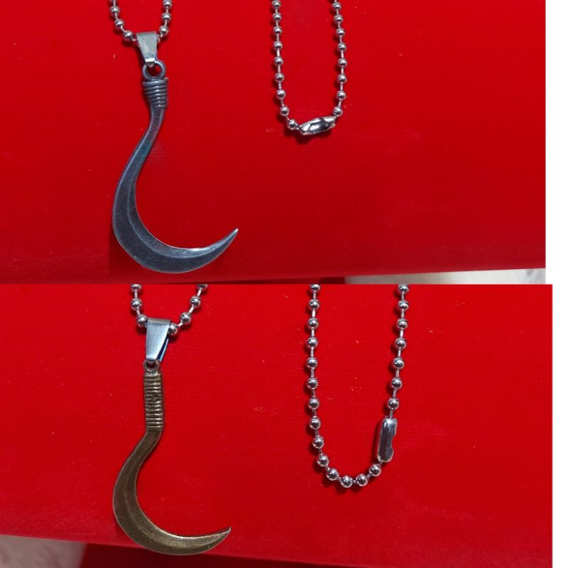 4s GROSIR SOLO || Kalung Silver Biji Titanium dengan Liontin Cerulit || Kalung MCI silver Pria &amp; wanita dengan Liontin Cerulit