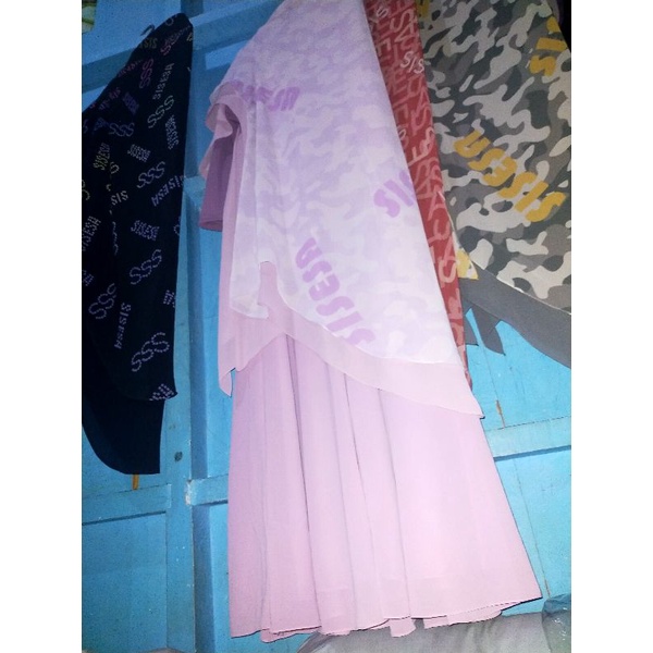 gamis sisesa lilac ready 1 set