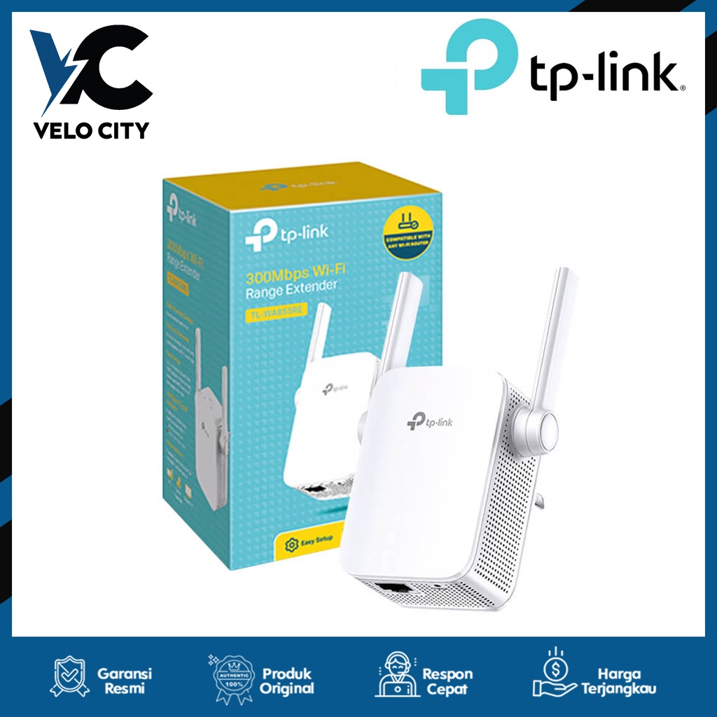 TP-LINK TL-WA855RE 300Mbps Wi-Fi Range Extender Garansi 1 Tahun