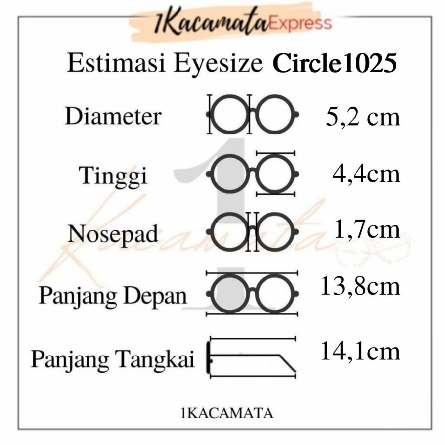 PAKET FRAME + LENSA KACAMATA HITS KEKINIAN 1025