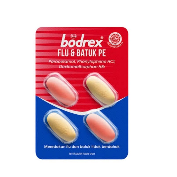 Bodrex Flu dan Batuk, 1 srtip isi 4 tablet