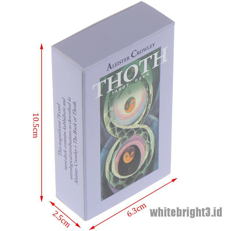 (white3) 78 Kartu Tarot Crowley Thoth Mesir