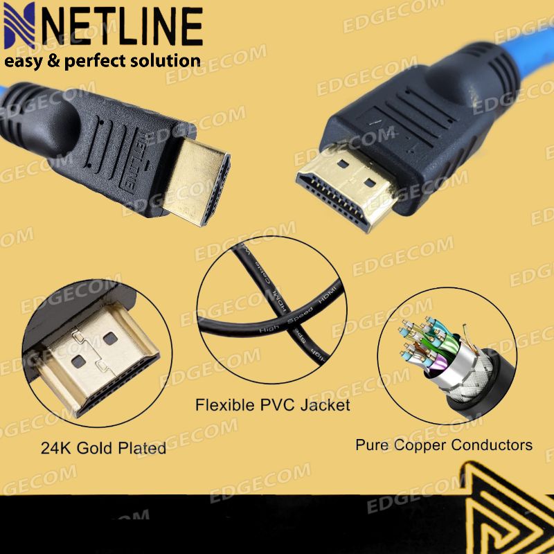 Kabel HDMI Male to Male 30 Meter NETLINE