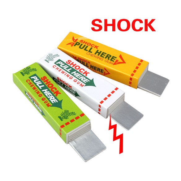 Electric Shocker Trick Joke Toy Safety Chewing Gum Pull Head Shocking Toy Fantastic Anti-stress Toy