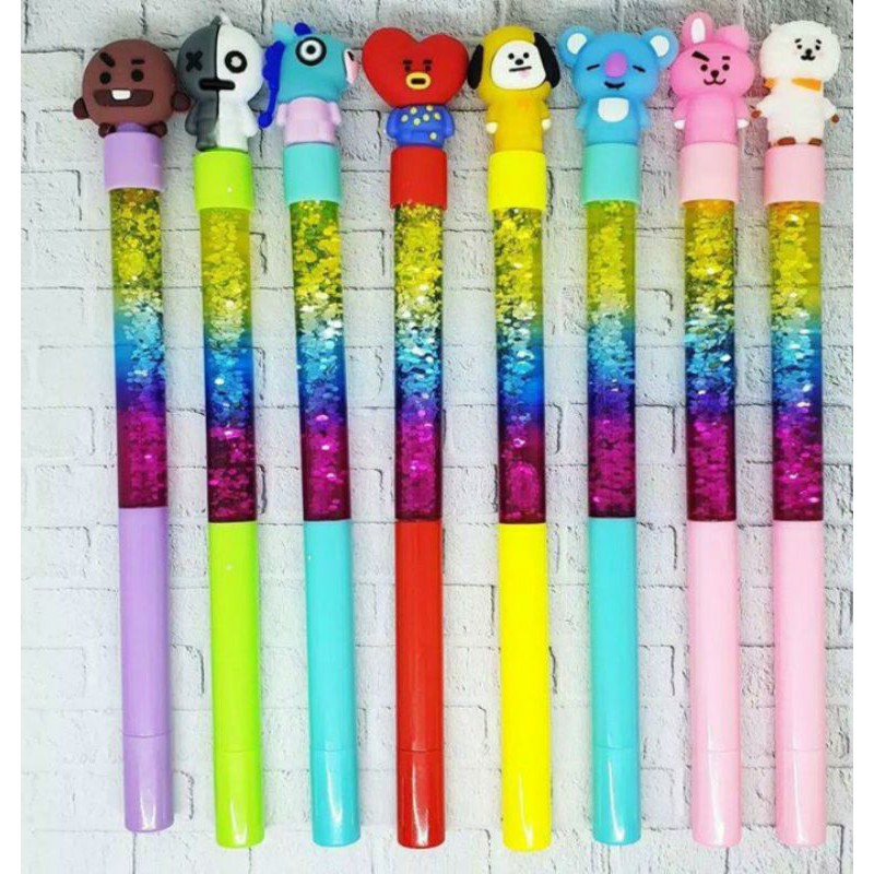 (12pc) PEN GEL AIR manik BTS BT-21/bolpen BTS/PEN AIR BTS BT21-2