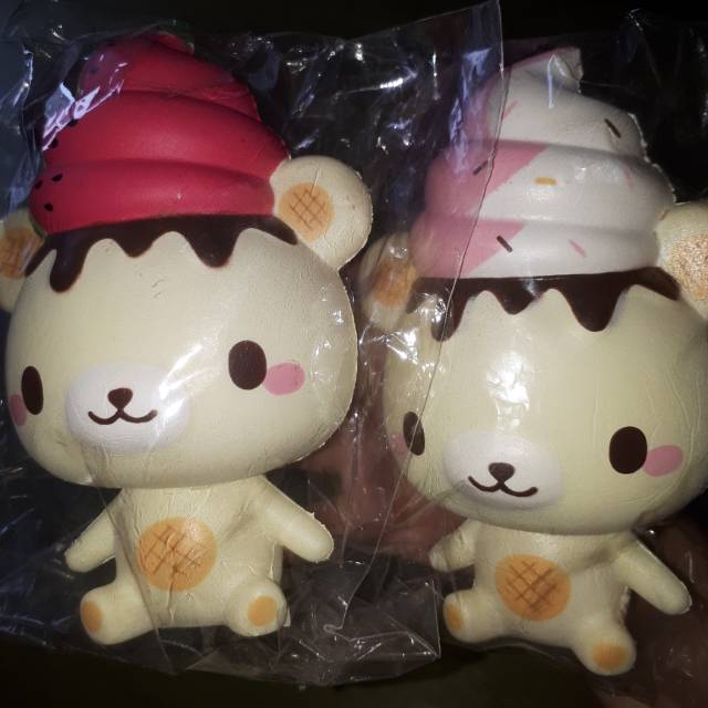 CREAMIICANDY YUMMIIBEAR MASCOT WATERMELON & ORIGINAL STRAWBERRY ICE CREAM 2017 REPRO RARE FLASH SALE