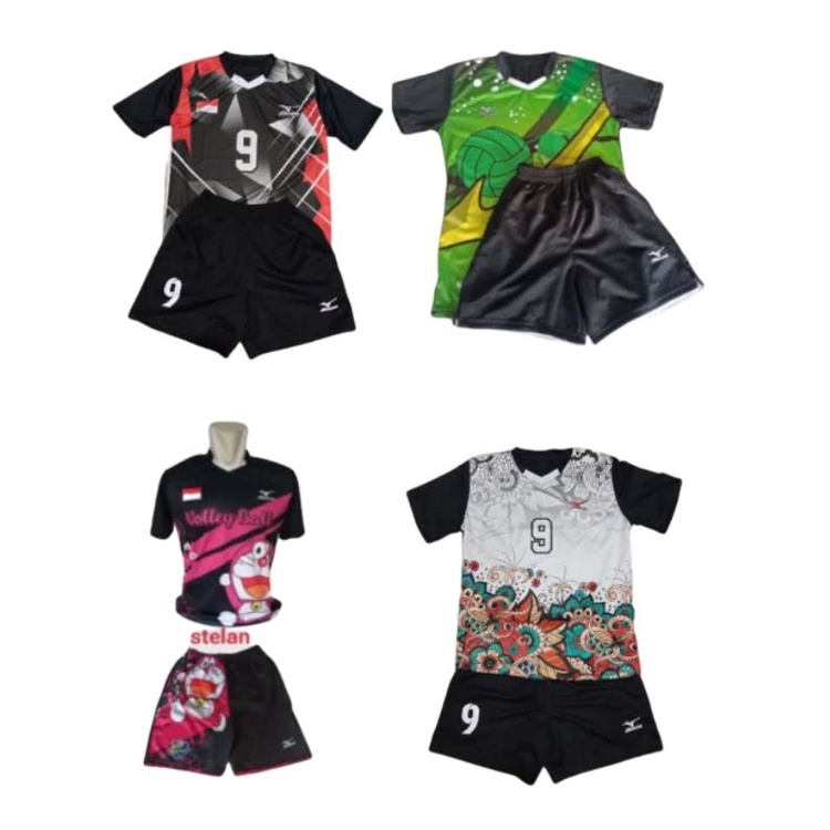COD Set jersey voli wanita baju voli jersey voli printing