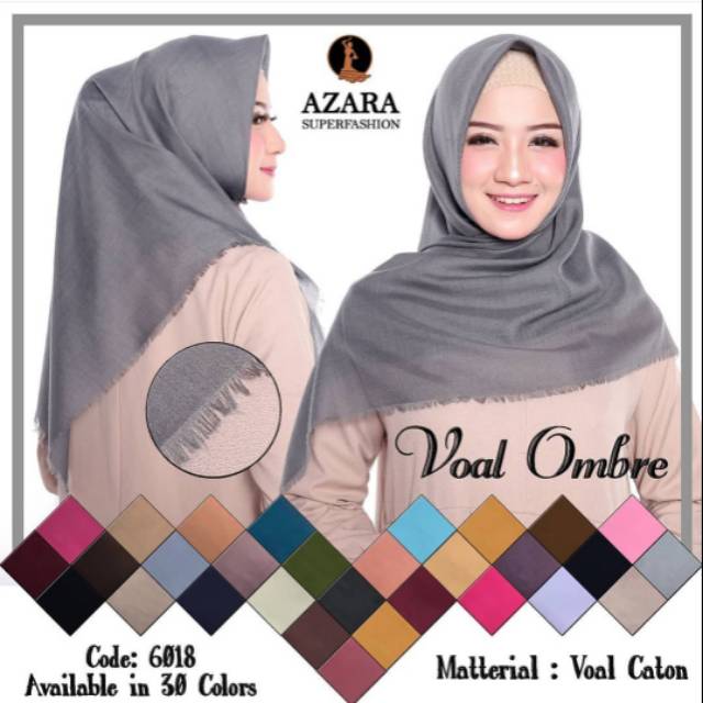 Segiempat voal ombre (10 pcs)