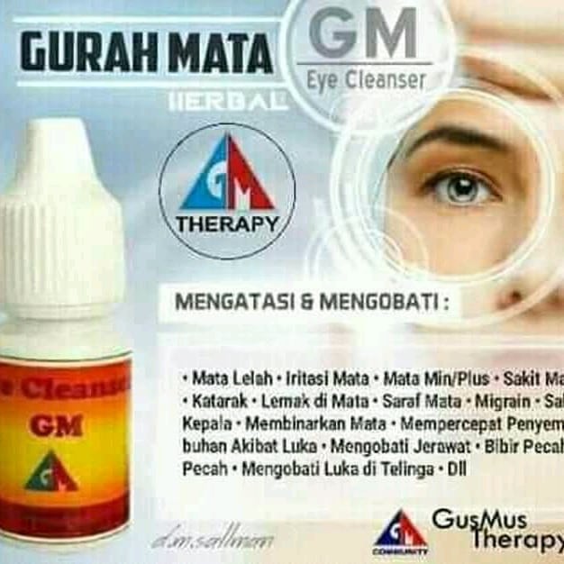 EYE CLEANSER GM/Obat herbal gurah mata/Tetes Mata GM / Gurah Mata GM