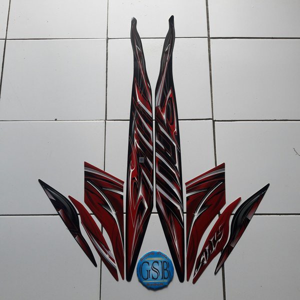 stiker mio soul 2011 merah