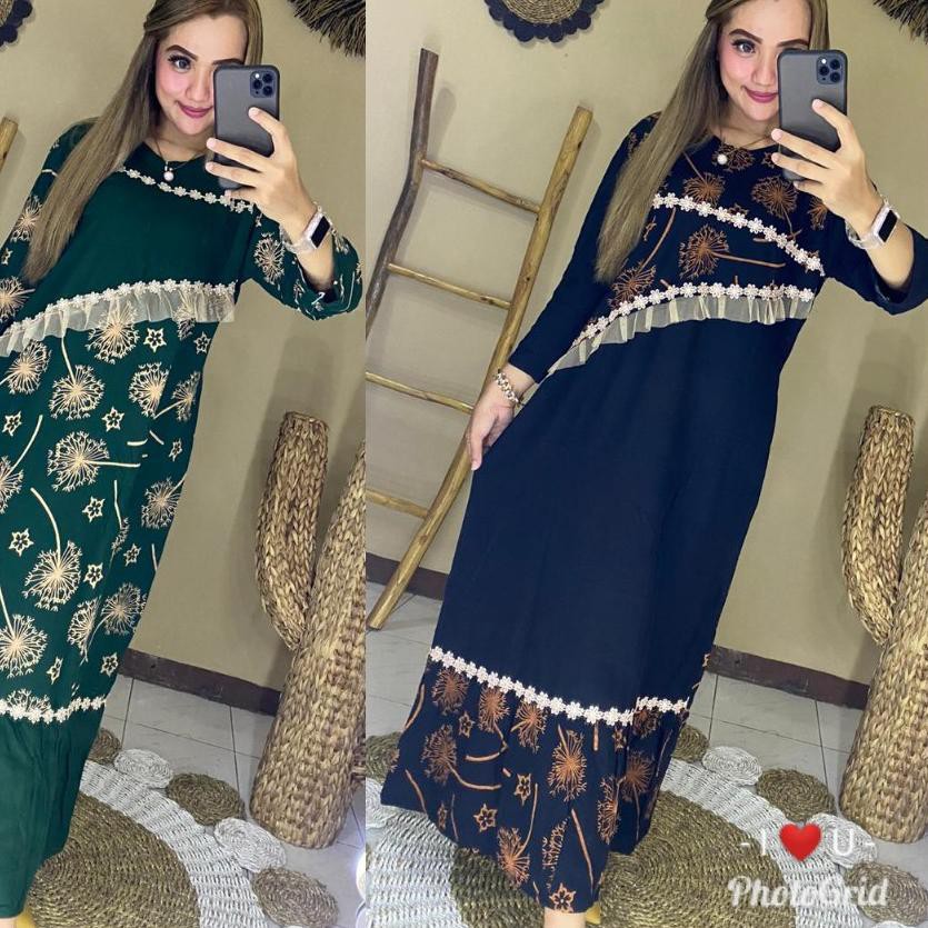 ✶ Daster Arab Sultan Renda wanita Lengan Panjang busui bumil Muslimah adem Premium Viral kekinian 20