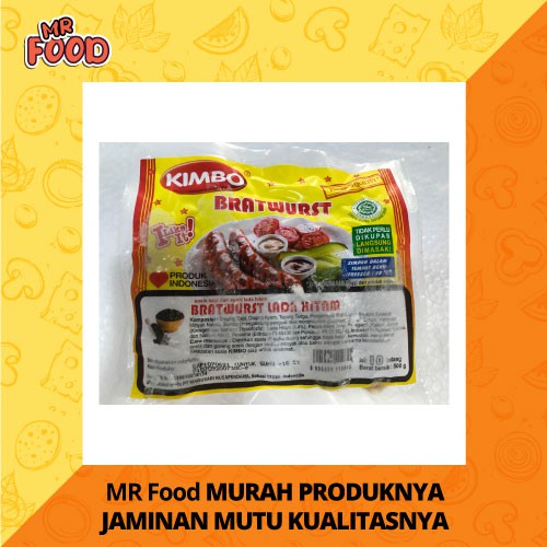 

Kimbo Bratwurst Lada Hitam 10S 500 gr