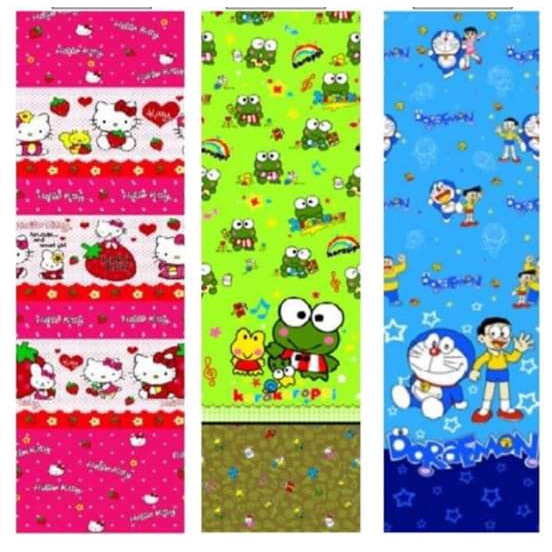 KAIN SPREI MOTIF KARAKTER TABUR | BED COVER | PIYAMA | DISPERSE POLYMICRO