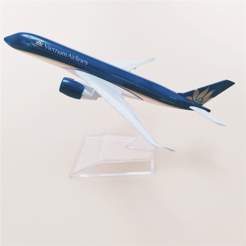 Miniatur Diecast Pesawat Terbang Vietnam Airlines A350 Bahan Alloy Untuk Koleksi