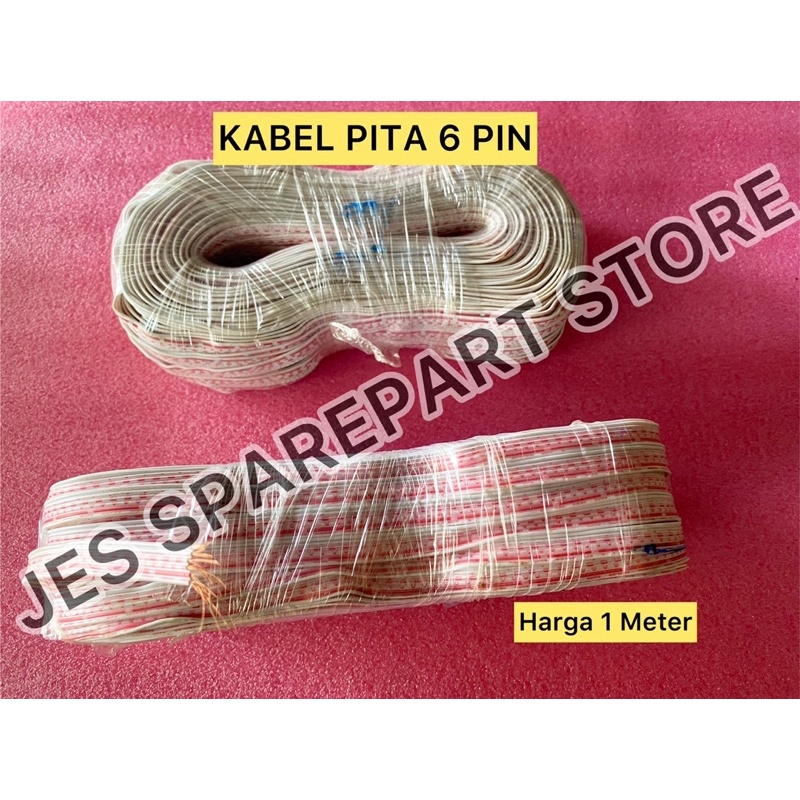 KABEL PITA 6 PIN FLAT PELANGI