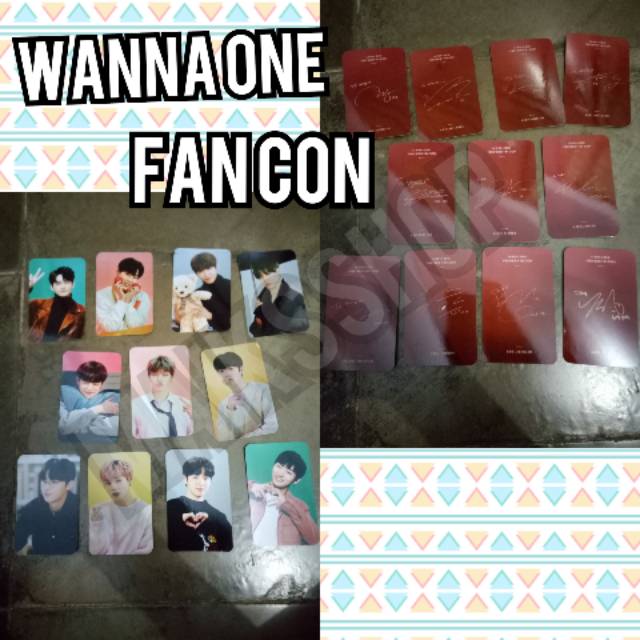 Wanna One Fan Con Photocard Kpop