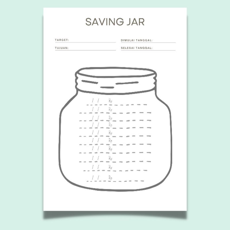 

Saving Tracker / Jar A5 Ring 6/20 Loose Leaf Isi Binder Bookpaper