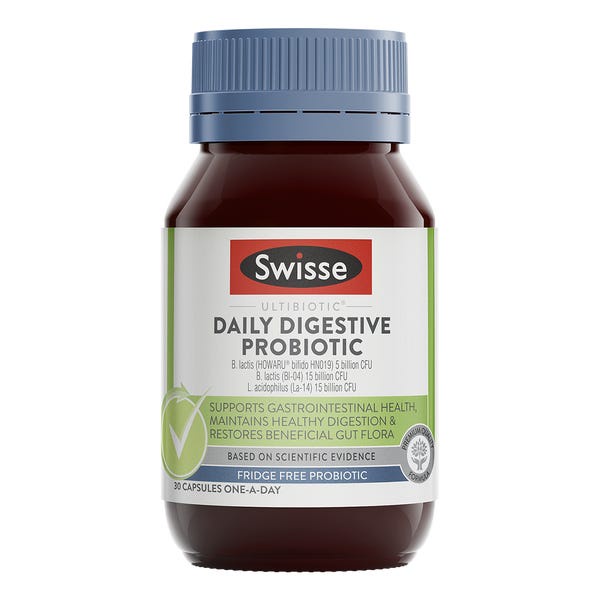 Swisse Ultibiotic Daily Digestive Probiotic - 90 Caps