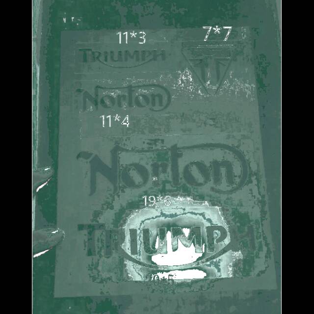 

Stencil airbrush Triumph Norton