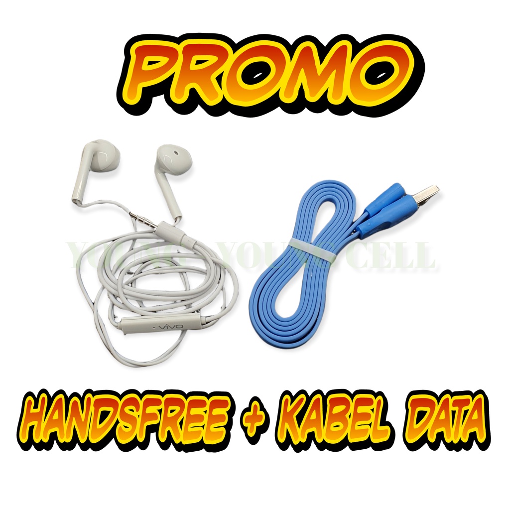 PROMO HANDSFREE EARPHONE VIVO XE680 + KABEL DATA MICRO USB / HENSET VIVO Y11 Y12 Y21 Y31 Y51 Y71 Y81 Y83 Y91 Y93 Y95 V11 PRO V15 V15 PRO V17 Y31 Y51 Y69 V7 V9