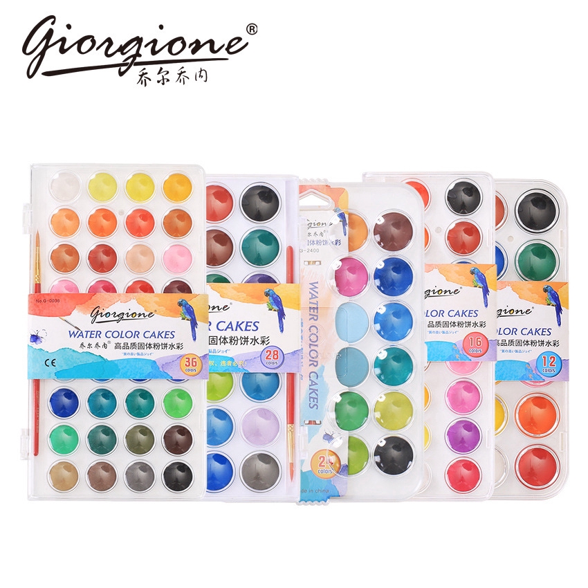 Giorgione 12 16 24 28 36 Set Cat Air Warna Polos Giorgione 12 16 24 28 36 Set Cat Air Warna Polos