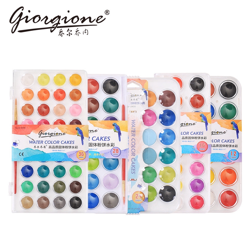  Giorgione  12 16 24 28 36 Set Cat  Air  Warna Polos 