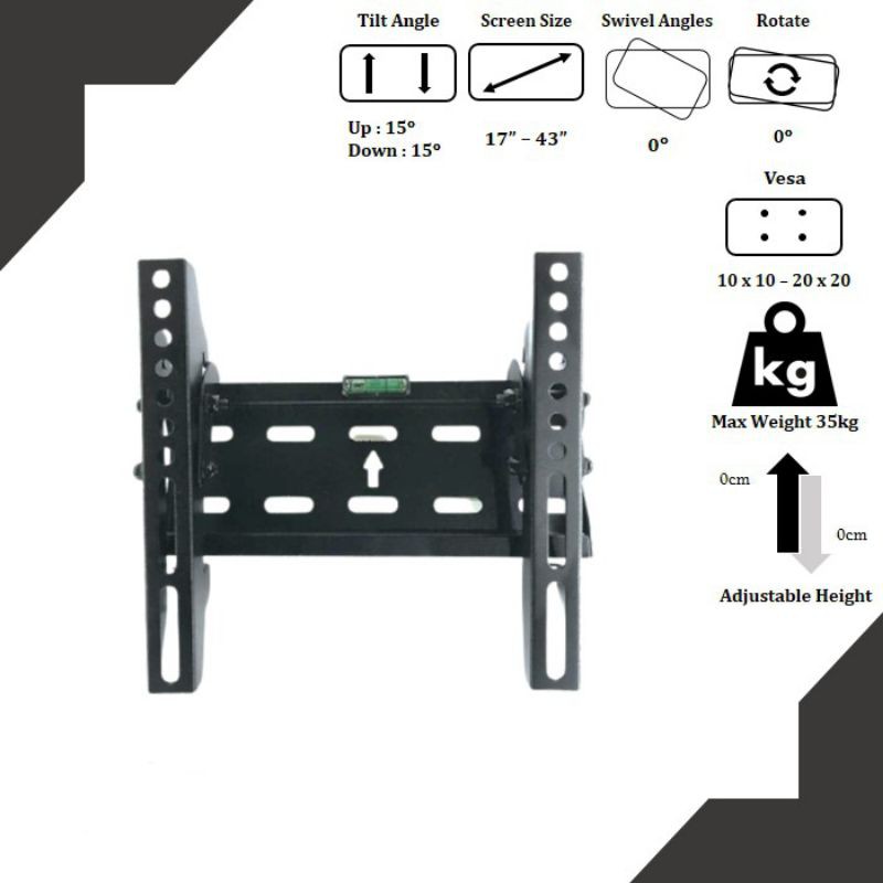 Braket tv led lcd 10&quot;-32&quot; harga PROMO super murah