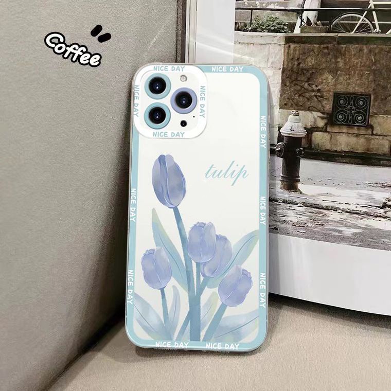 Soft Case Silikon TPU Transparan Motif Bunga Untuk IPhone 14 13 12 11 Pro X XR XS Max 7 8 14 Plus 6 6S